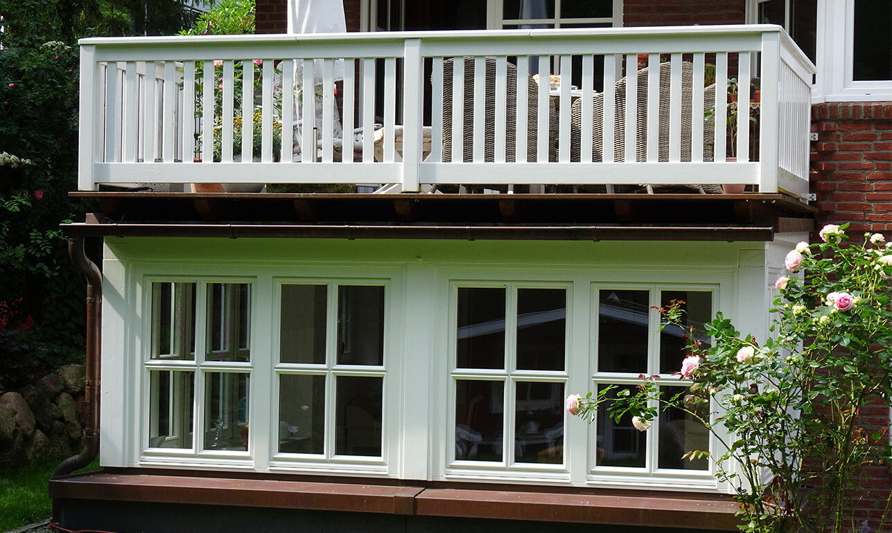 Wintergarten und Balkon